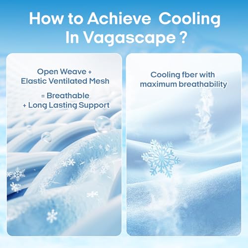 Vagascape Dog Cooling Mat 3.0 Double-Sided Usable, Thick Durable Pet Cooling Mat for Extra Large Pet, 35" x 23" Washable C...