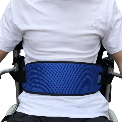 Wheelchair Seat Belt Adjustable Medical Wheelchair Safety Harness for Patient Caring, Cushion Harness Straps with Easy Rel...