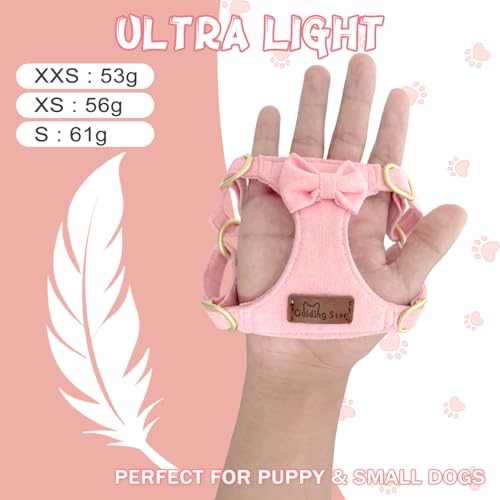 Guiding Star Dog Harness Small Sized Dog with Multifunction Leash, No Pull Puppy Dog Harness and Leash Set Training, Cute ...