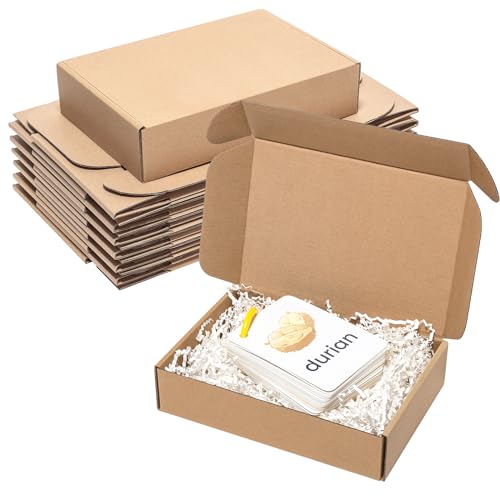 Wowxyz Shipping Boxes 9x6x2" 25 Pack - Brown Corrugated Cardboard Mailing Box for Small Business, Kraft Medium Literature ...