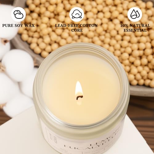 Molensun 4 Pack Candles for Home Scented, 28 oz Long Lasting Candles, Soy Candle Set Gift for Women - Lavender Thyme/Lemon...