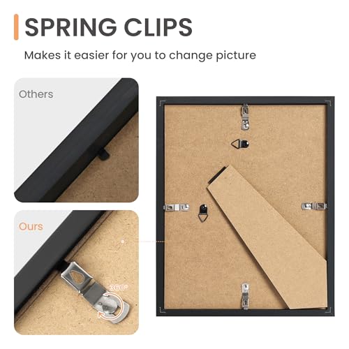 upsimples 10 Pack Picture Frames Collage Wall Decor for Mounting or Tabletop Display, Photo Gallery Frame Set for Family, ...