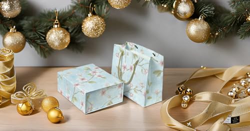 SHUN ZHI YU Luxurious Gift Box 9.8"x7.9"x4", Magnetic Closure Rectangle Collapsible Box for Christmas,Valentine's Day and ...