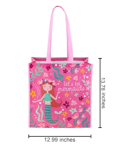 Stephen Joseph, Large Recycled Gift Bag with Handles, Kids Reusable Birthday Party Gift Bag, Shopping Bag