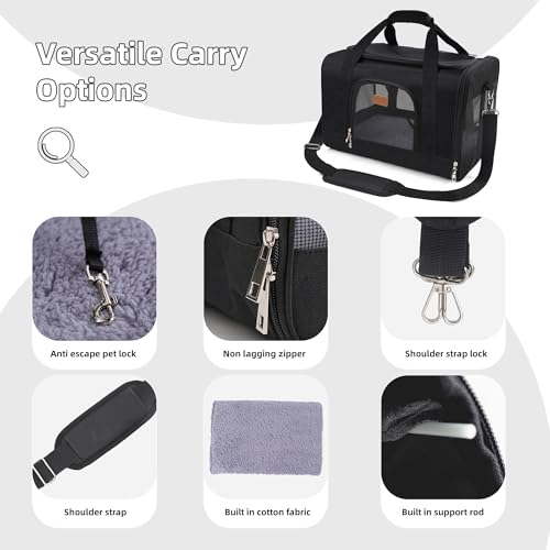 ROYPET Cat Carrier,Portable Pet Carrier Bag for Cats and Small Dogs,Foldable Soft-Sided and Scratch-Proof mesh Cat Bag Pet...
