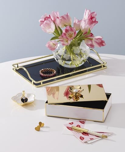 kate spade new york Make It Pop Large Floral Box, Gold