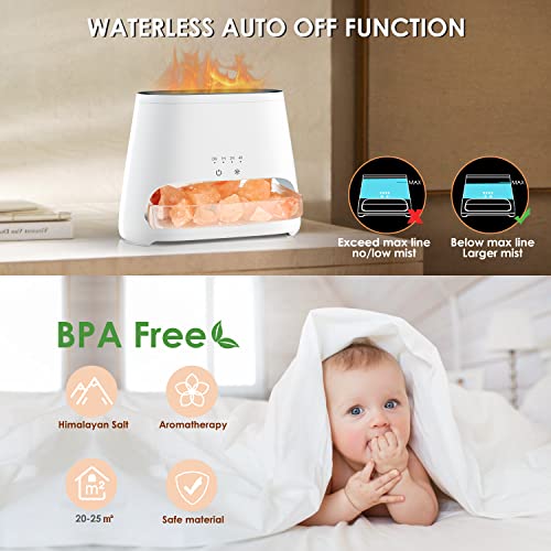 SALKING 2-in-1 Himalayan Salt Lamp & Ultrasonic Essential Oil Diffuser, Aromatherapy Diffuser Cool Mist Humidifier, Origin...