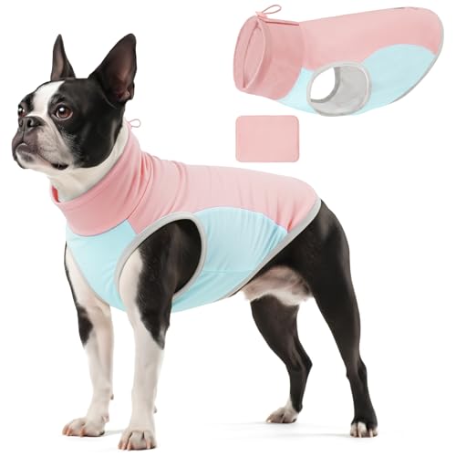 KYEESE Dog Cooling Vest, Breathable Dog T Shirt for Small Dogs Girl, Soft Sun Protection Reflective Tank Top with Cooling ...