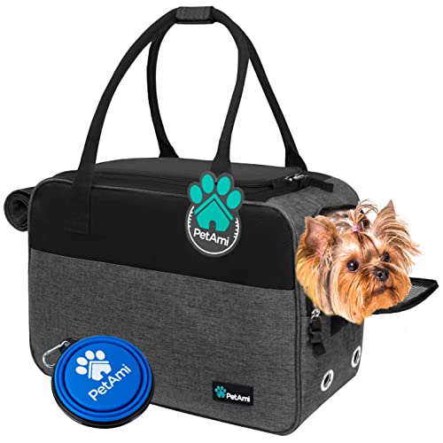 PetAmi Dog Purse Carrier for Small Dogs, Airline Approved Soft Sided Pet Carrier with Pockets, Ventilated Dog Carrying Bag...