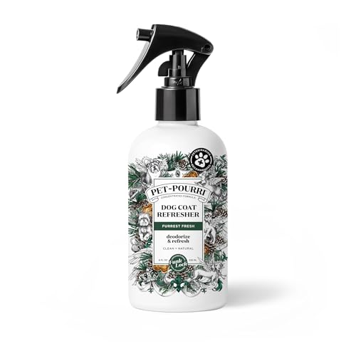 Poo-Pourri Furrest Fresh Dog Deodorizing Spray, 8 Fl Oz Grooming Perfume for Dog Coat, Pet Odor Neutralizer with Essential...