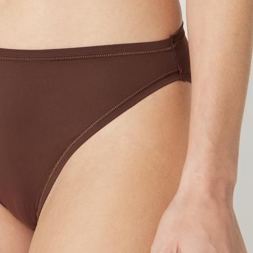 Amazon Essentials Women's Peached Microfiber High Waisted High Leg Panty