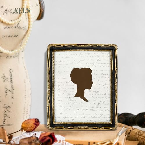 AELS 8x10 Inch Vintage Picture Frame, Elegant Antique Photo Frames with Glass Front, Photo Display, Tabletop Wall Hanging,...