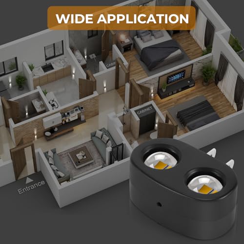SETEN 4-Pack LED Night Lights Plug into Wall, 5000K Daylight 100LM, Auto On/Off Light Sensor, Rotating Ambient Lighting fo...