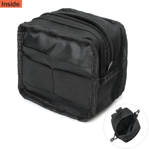 2 Pack Mini Tactical Molle Compact Ammo Pouch - General Purpose Admin Pouches Small Admin Molle Pouches EDC Tool Utility M...