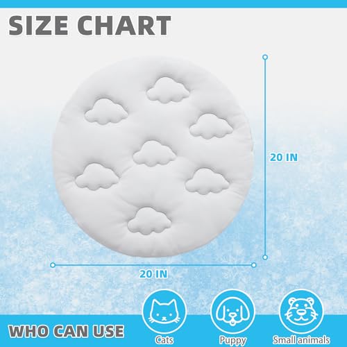 KOOLTAIL Cat Cooling Mat, Upgraded Two Sided Cooling Pad for Dogs Cats Puppy, Soft Summer Pet Sleeping Blanket Kennel to K...
