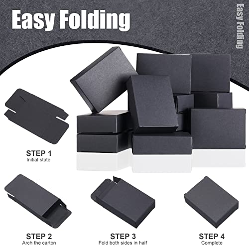 Gersoniel 100 Pcs Kraft Soap Boxes Packaging for Homemade Soap Making Supplies for Party Favor Treats Wrapping Packaging, ...