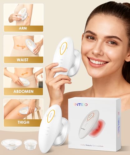 INTEO 3 in 1 Face & Body Sculpting Machine – Rechargeable Beauty Device for Body Contouring, Cellulite Massager Tool with ...