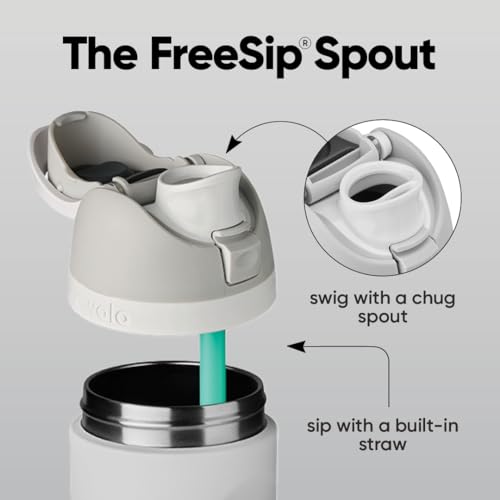 Owala FreeSip Insulated Stainless Steel Water Bottle with Straw, BPA-Free Sports Water Bottle, Great for Travel, 24 Oz, Sh...