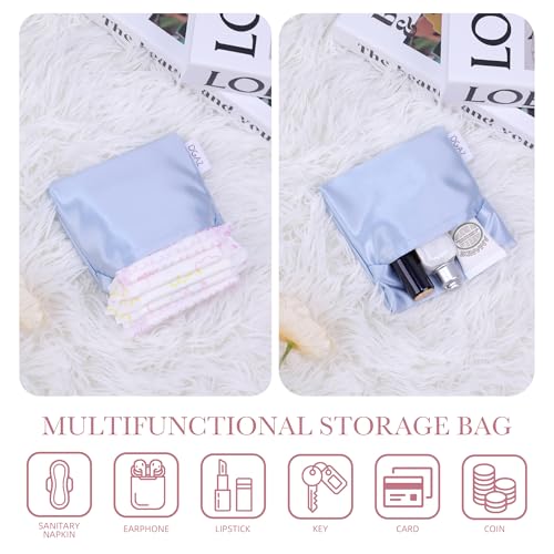 DGAZ silk Sanitary Napkin Storage Bag, Period Bag for Teen Aged Girls, Portable Period Bag for Panty Liners/Menstrual Cup/...