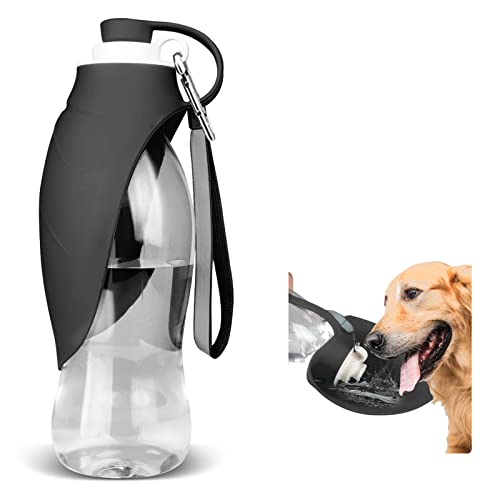 TIOVERY Dog Water Bottle, Portable Pet Water Dispenser Feeder Leak Proof with Drinking Cup Dish Bowl for Outdoor Walking, ...