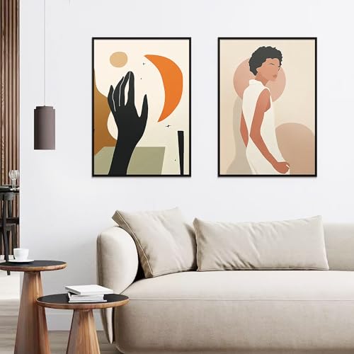 upsimples 20x28 Picture Frame Black 3 Pack, Scratch-Proof Poster Frames 20 x 28 for Photo Gallery - Slide-In Strips, Horiz...