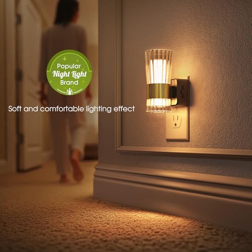 Briignite Night Light, Night Lights Plug into Wall, Soft White LED Nightlight for Kids, Adjustable Brightness 0-100LM, Dus...