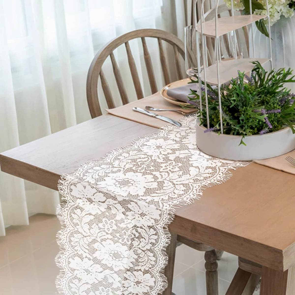 Table Runner For A Christening – Elegant Table Runner For Festive Christening Ceremonies And Special Table Settings—Party Accessories Set