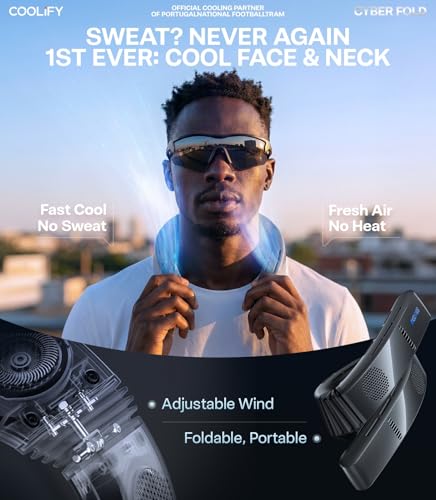 TORRAS 2026 COOLiFY Cyber Fold AI Neck Air Conditioner, Ultimate Cooling Max Cooling Area Neck Fan, Adjustable Strong Wind...