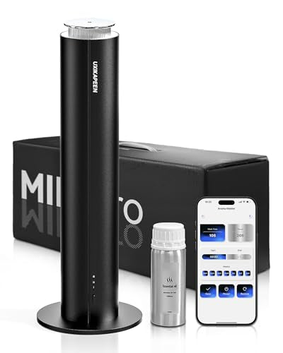 Diffusers for Home Large Room,Waterless Essential Oil Diffuser with 2000 Sq.Ft Coverage,Cordless Battery Operated Diffuse...