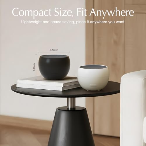 SALKING 2 Pack Flame Essential Oil Diffusers for Home, 150ml Fire Ultrasonic Diffusers for Essential Oils, Aromatherapy Di...