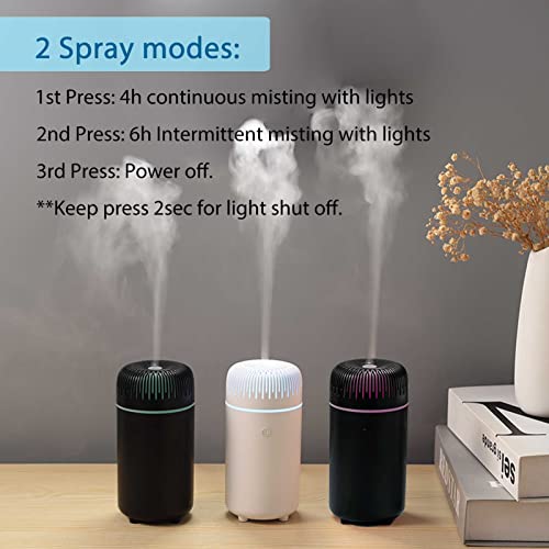 Car Diffuser Humidifier USB Aromatherapy Essential Oil Air Freshener USB Cool Mist Mini Portable Diffuser for Car Home Off...
