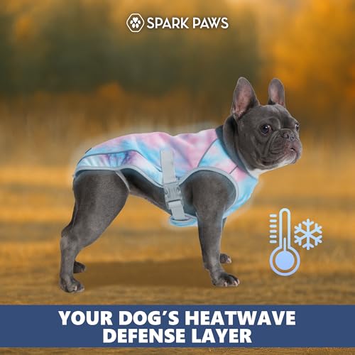 Spark Paws Dog Cooling Vest - SPF 50 UV Sun Protection - Summer Heat Relief Gear for Dogs, Lightweight, Evaporative Coolin...