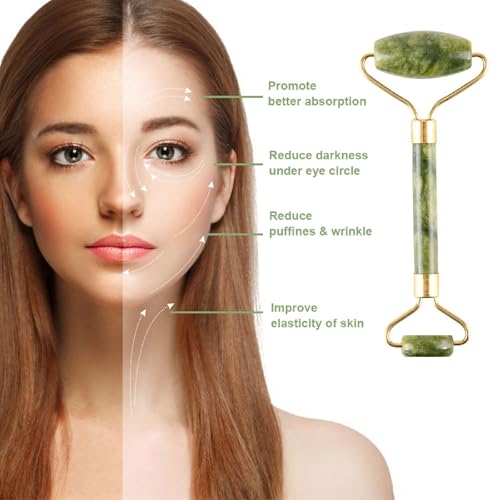 Sbnnfikeb Gua Sha Facial Tools, Guasha Tool for Face, Jade Face Roller,Self Care Gift for Women and Men