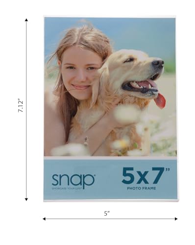 Snap 5x7 Clear Acrylic Self Standing Frame, Set of 12