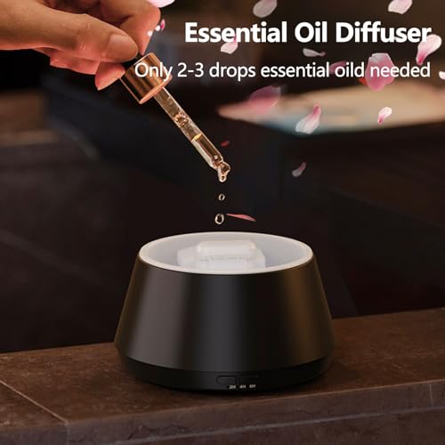 Flame Essential Oil Diffuser, Upgrade 7 Colour Lights Aromatherapy Diffuser, Oil Diffuser, Air Humidifier, Aroma Diffusers...