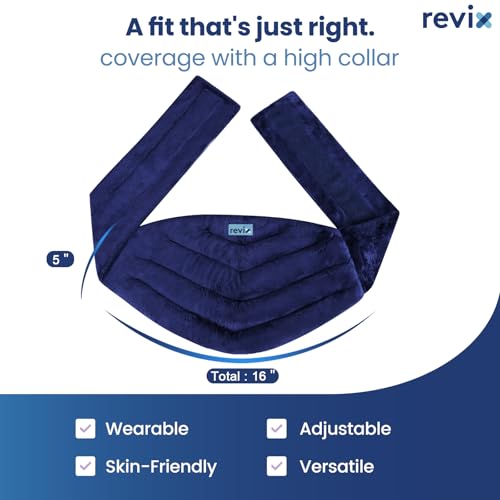 REVIX Microwavable Heating Pad for Back, Extra Large Microwave Heating Wrap for Waist, Stomach, and Shoulders, Moist Heat ...