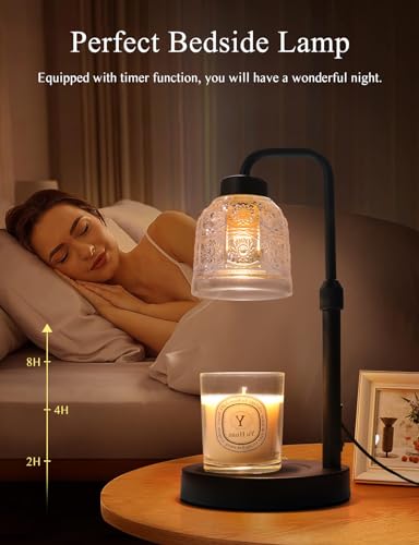 Yohonk Candle Warmer Lamp with Timer Dimmable, Adjustable Lamp Candle Warmer, Birthday Gifts for Women Mom, Wax Warmer Lam...