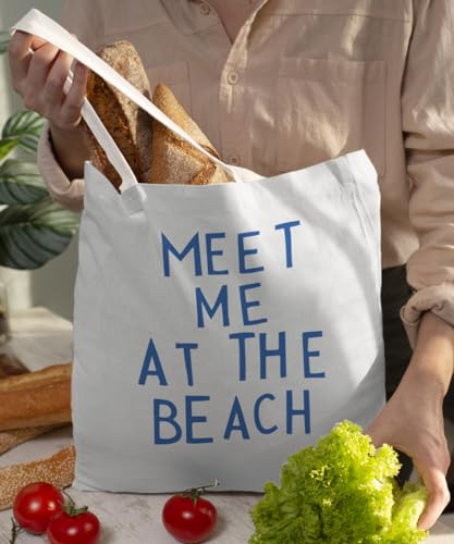 SZERE Beach Summer Canvas Tote Bag for Women Teen Girls Gifts Cute Small Travel Work Tote Bags Reusable Grocery Bags
