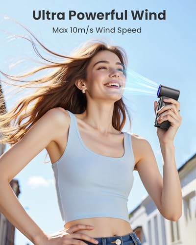 Koonie 19000 RPM High Speed Portable Handheld,100 Speeds Mini Turbo, 3600mAh, 12H Max Cooling Time, Digital Display, 5" He...