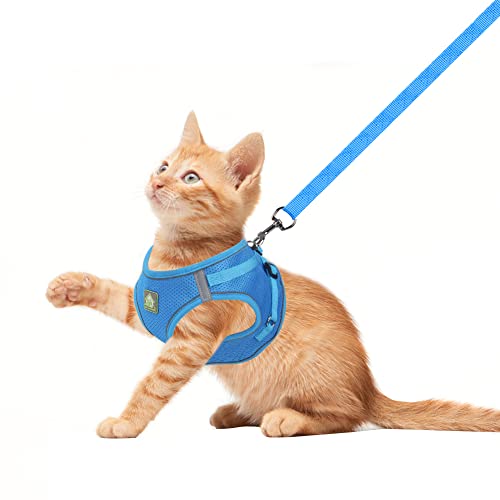 FEimaX Dog Harness and Leash Set, No Pull Breathable Soft Mesh Puppy Vest Harness Reflective Adjustable Pet Harnesses for ...