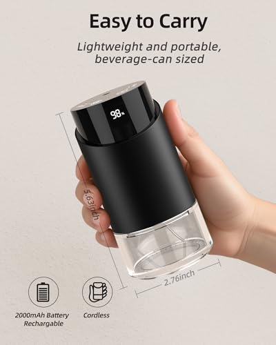 Waterless Essential Oil Diffuser Aromatherapy Scent Diffusers for Home Large Room, Car, Office, Desk, Mini Battery Operate...