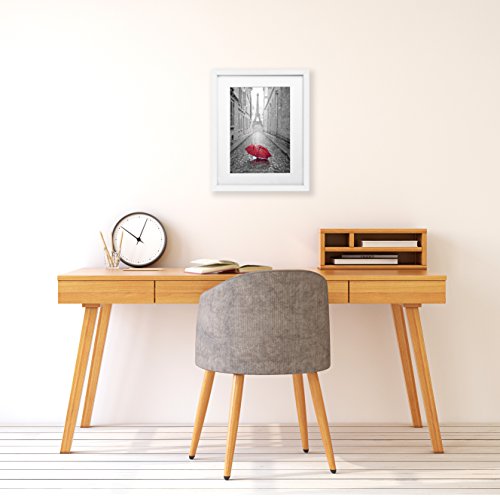 Americanflat 11x14 Picture Frame with Shatter-Resistant Glass - Use as 8x10 Frame with Mat or Display 11x14 Photo Without ...