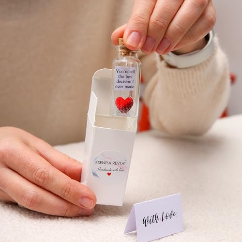 Anniversary Present for Her & Him, Romantic Gift to Boyfriend & Girlfriend, Message in Bottle I Love You Gifts Wife Husban...