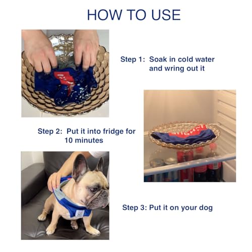 iChoue French Bulldog Summer Cooling Shirt for Dogs UV Sun Protection Vest Sleeveless Breathable Tank Top English Pug Purp...