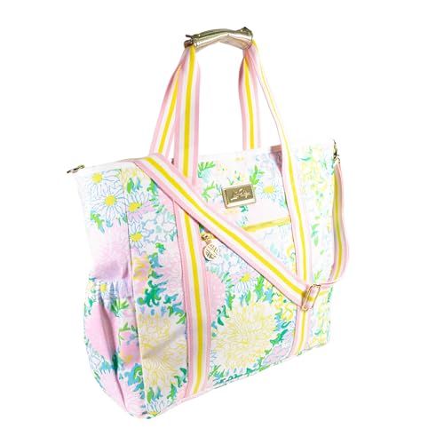 Lilly Pulitzer Beach and Picnic Cooler, Insulated Bag with Adjustable Shoulder Strap and Zipper, Large Soft Cooler