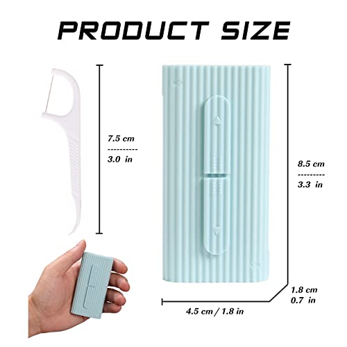 Dental Floss Portable Case, Storage 10 Picks Adult Floss in Box. The Best Tool for Cleaning Teeth and Oral Care. Portable ...