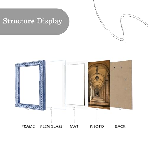 SZKYSJGS (Grey Wash White, 4X6 vintage picture frame - rustic farmhouse frames with boho charm, nature-inspired bead craft...