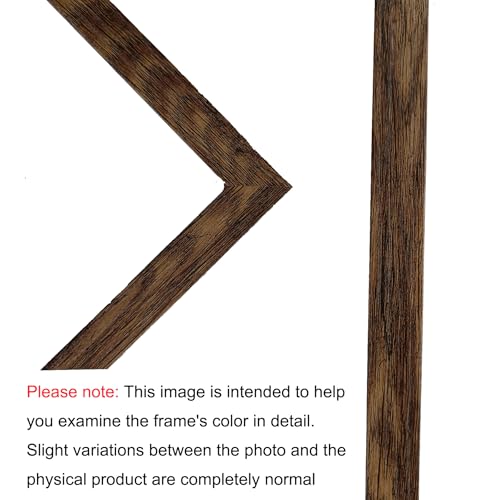 SESEAT 5x7 Picture Frames Wood Brown 4 Packs for Tabletop Display Wall Mount, Display Pictures 5x7 with Mat or 6x8 Without...