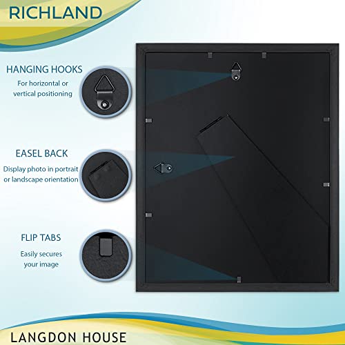 Langdon House 8x10 Silver Picture Frame - Distinguished Edging for Classic Style - Richland Collection