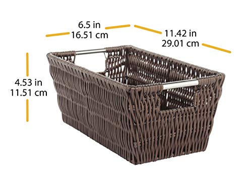 Whitmor Rattique Small Shelf Tote (6500-2712-JAVA)
